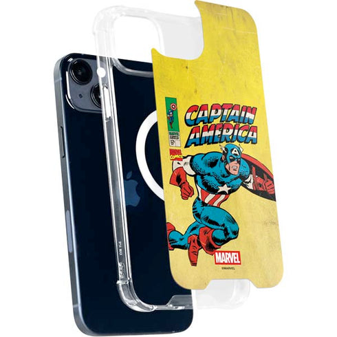 Marvel Classic Comics Captain America iPhone 15 MagSafe Case
